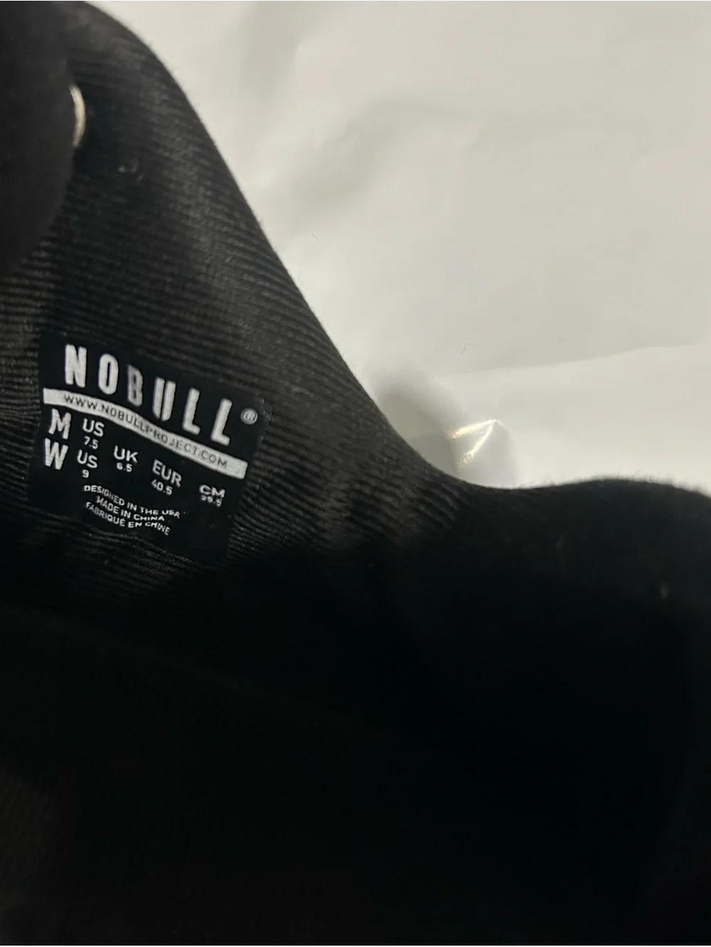 NOBULL Black Unisex Training Shoes M 7.5/ W 9